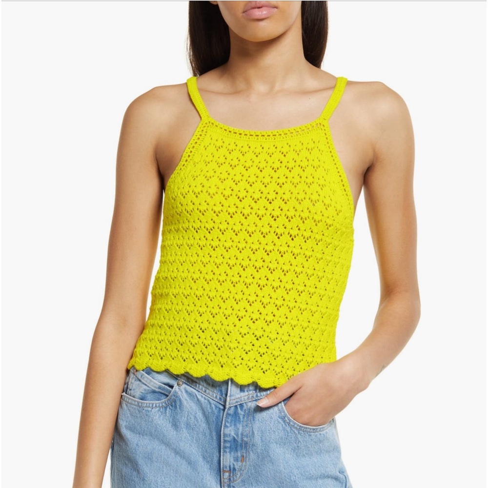 New wit tags- French Connection Nora Crochet Sleeveless top